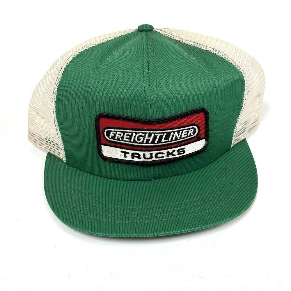 Vintage Freightliner Trucks Mesh Snapback Trucker Hat Made in USA